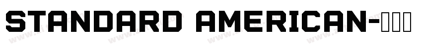 standard American字体转换